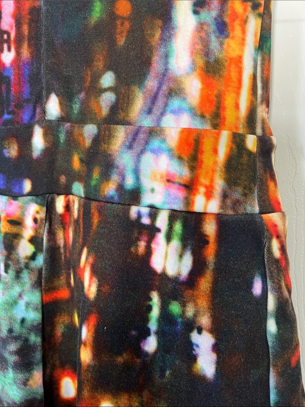 Price firm - Alexander McQueen Multicolor Abstract Print Mini Dress - Picture 6 of 6